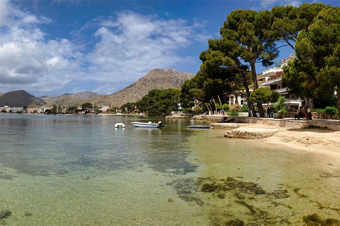 puerto pollensa on the north coast of mallorca